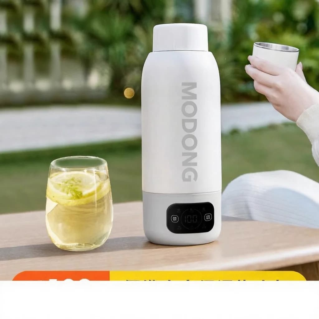Преносима електрическа чаша-чайник за пътуване 600ml, 316 Stainless Steel Liner