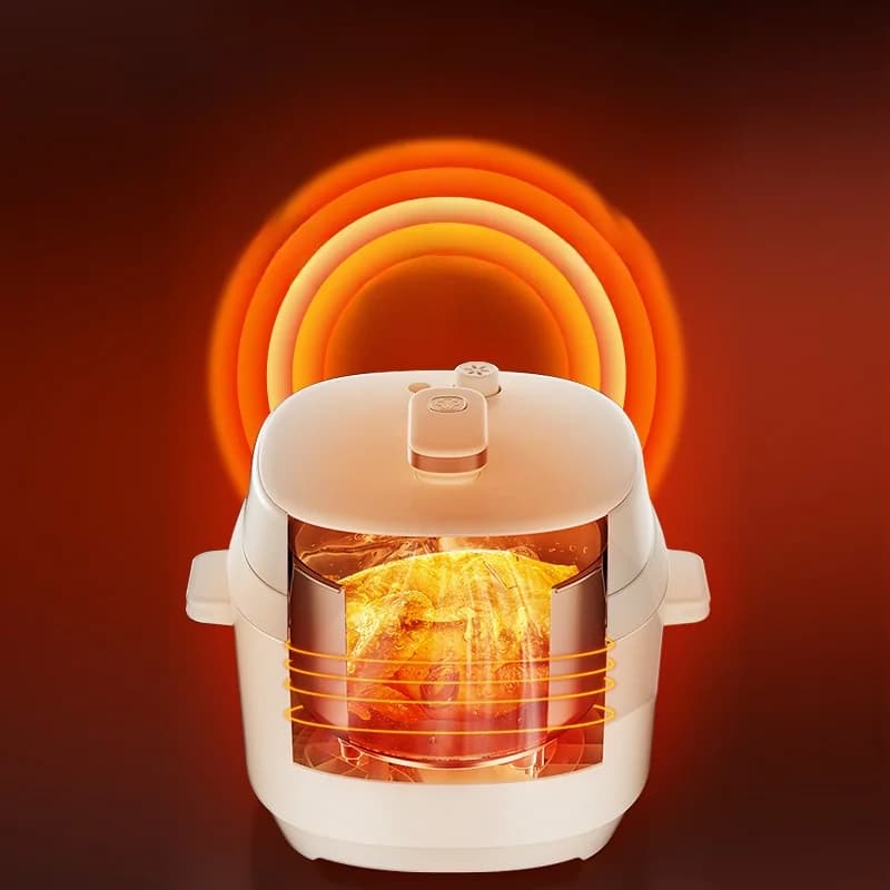 5L електрическа тенджера под налягане с двоен вътрешен съд, 900W
