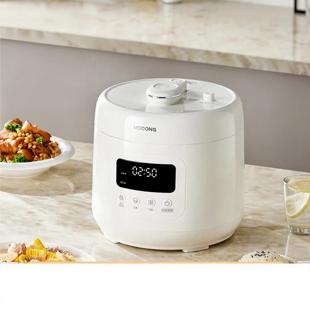 4L електрическа тенджера под налягане с керамична вътрешна тенджера, 800W, таймер 17-24H