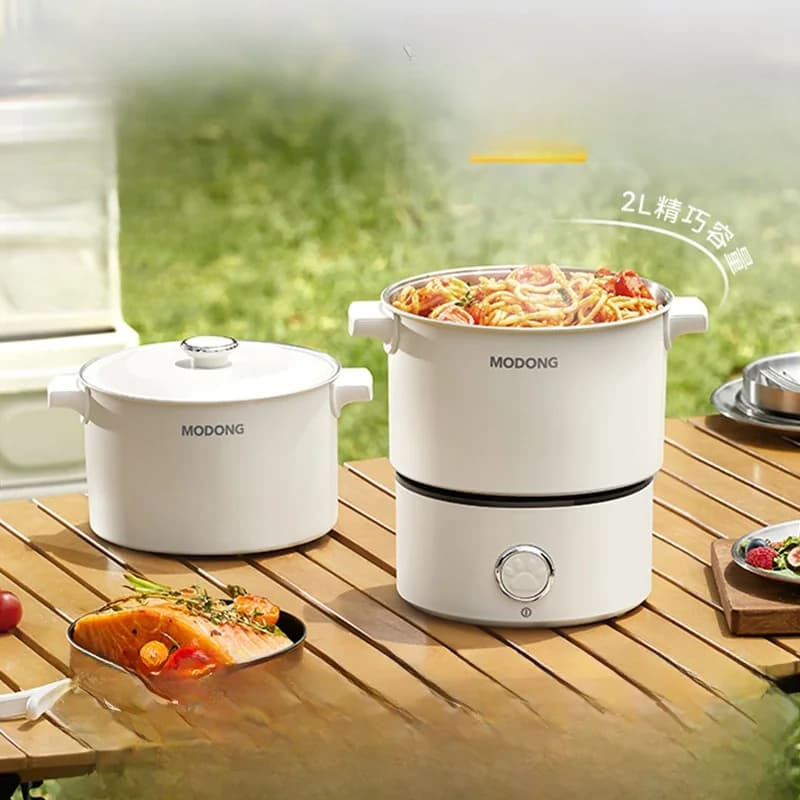 Преносима сгъваема електрическа тенджера за готвене 110V-220V 550W/700W