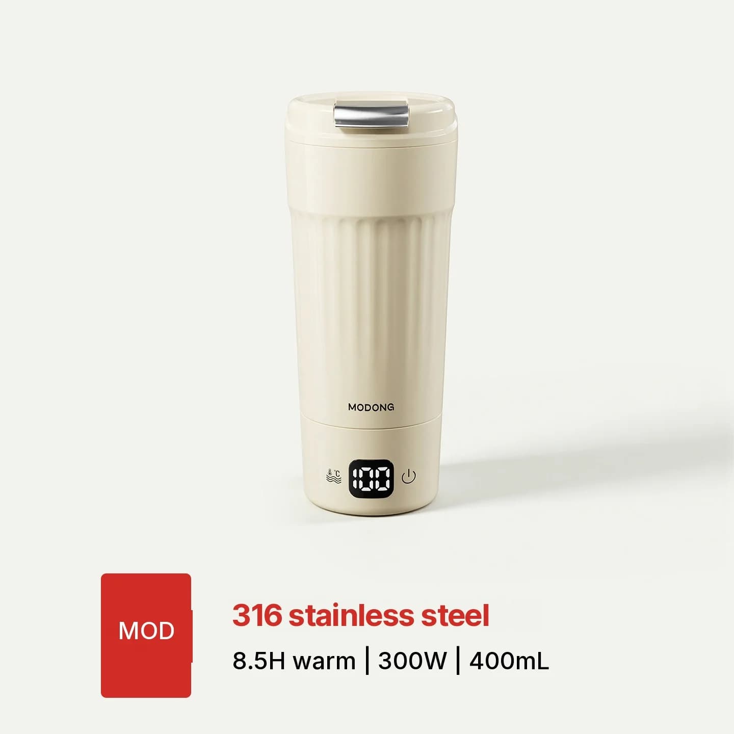 Преносима електрическа нагревателна чаша, 400mL, 7 температурни настройки