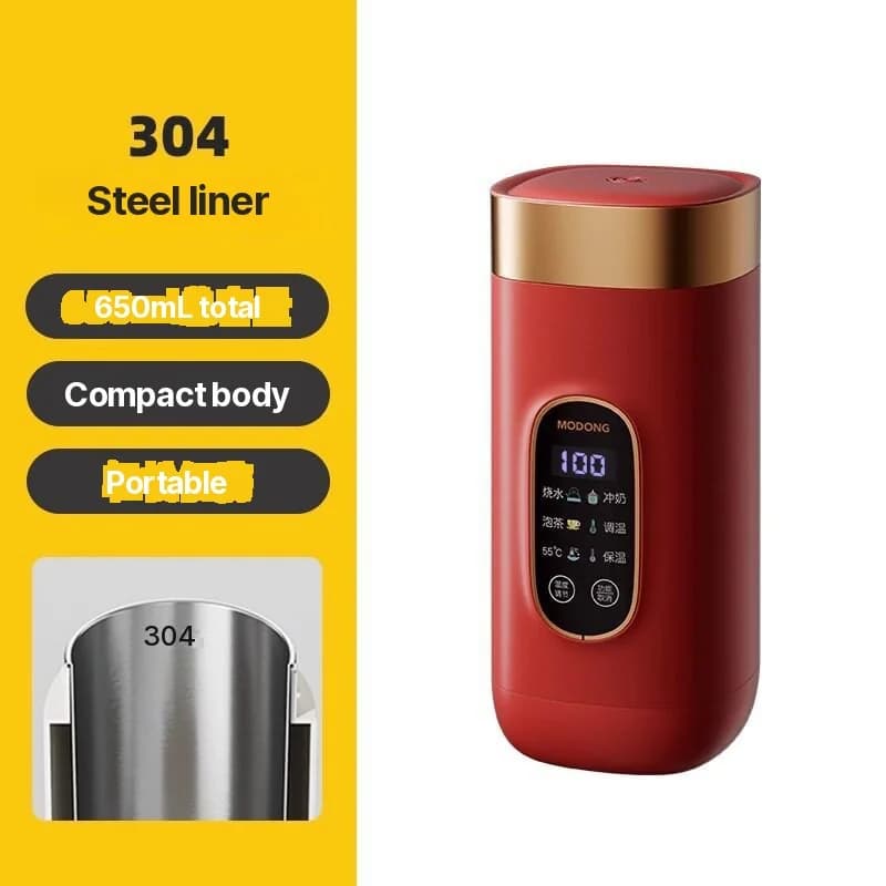 Преносима електрическа чашка за загряване на вода 650ml 304 Liner 220V