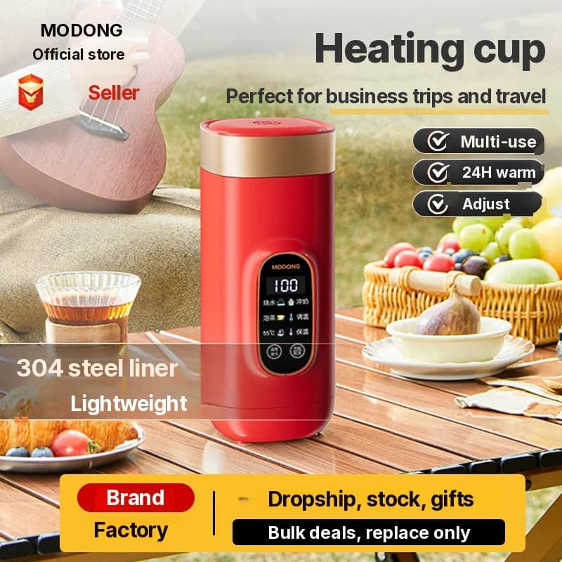Преносима електрическа чашка за загряване на вода 650ml 304 Liner 220V