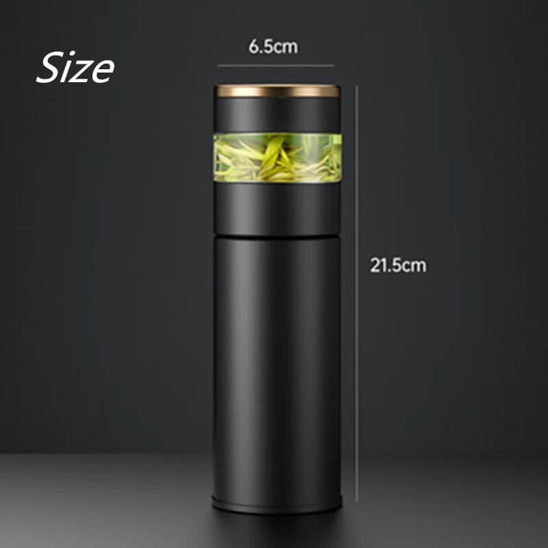 450ml термос бутилка с цедка за чай