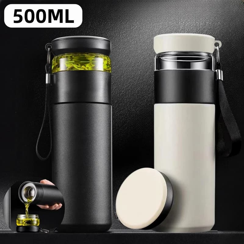 500 ml вакуумна бутилка с инфузер за чай