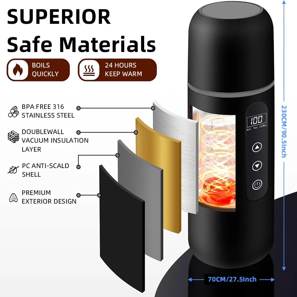 500ml 12V/24V чаша за затопляне за кола