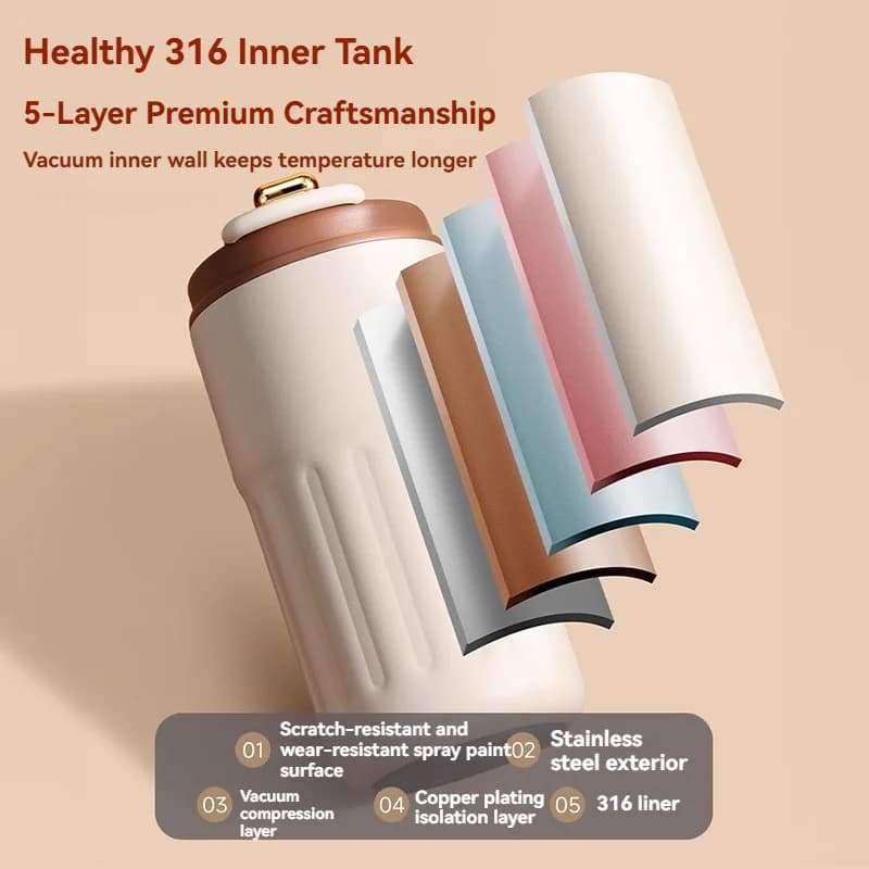 Термо бутилка 450 ml с температурен дисплей