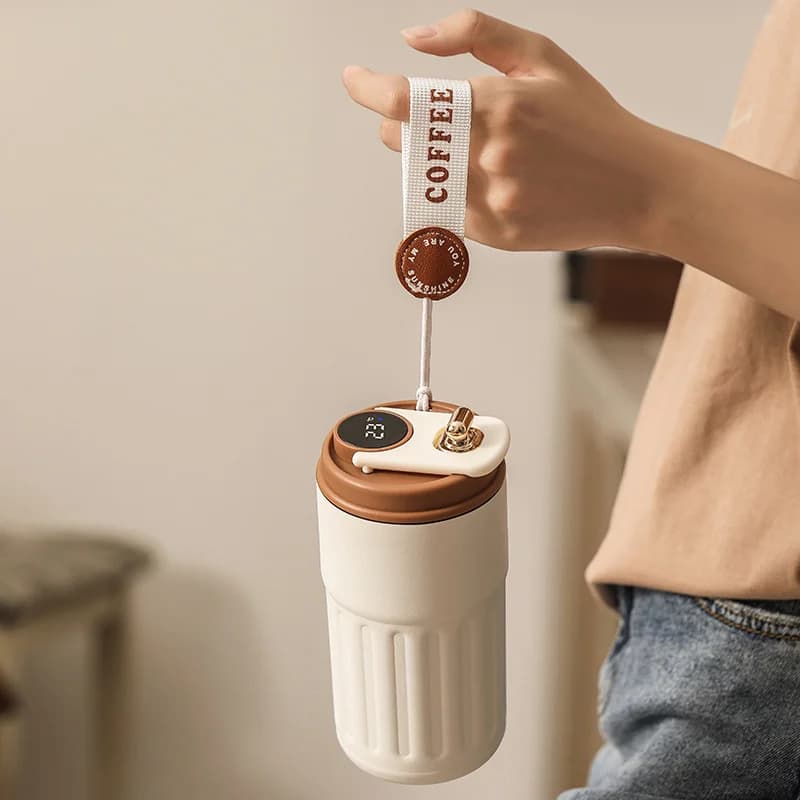 450ml термос чаша с дисплей за температура