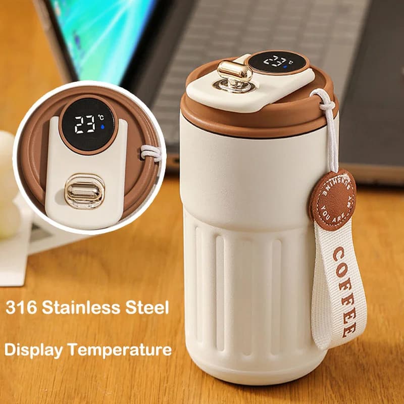 450ml термос чаша с дисплей за температура