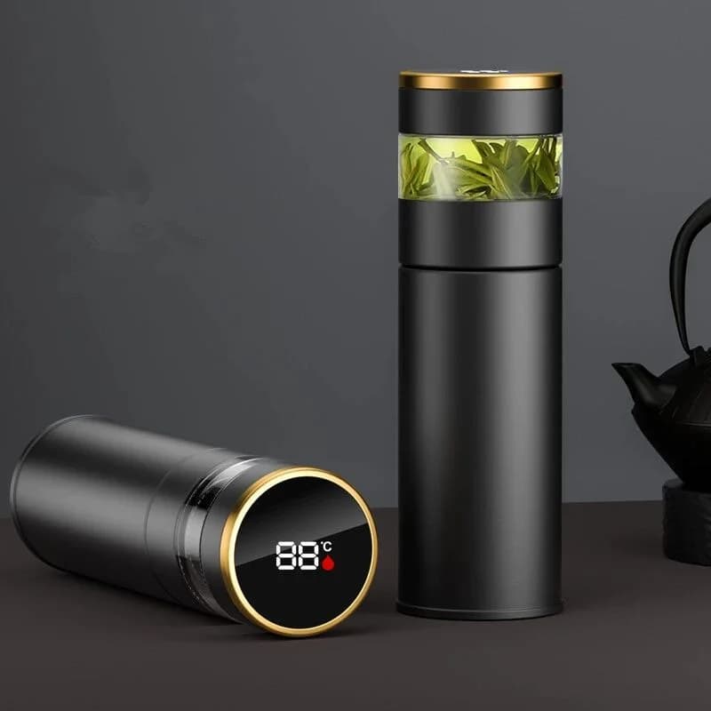 450ml термос бутилка с цедка за чай