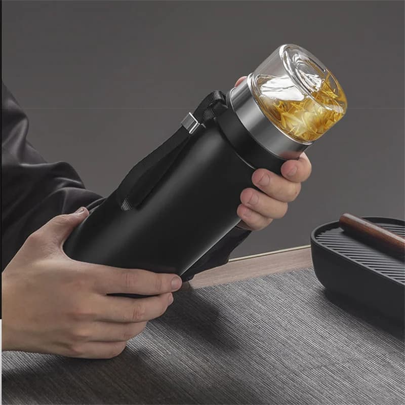 750ml/1100ml термос с цедка за чай